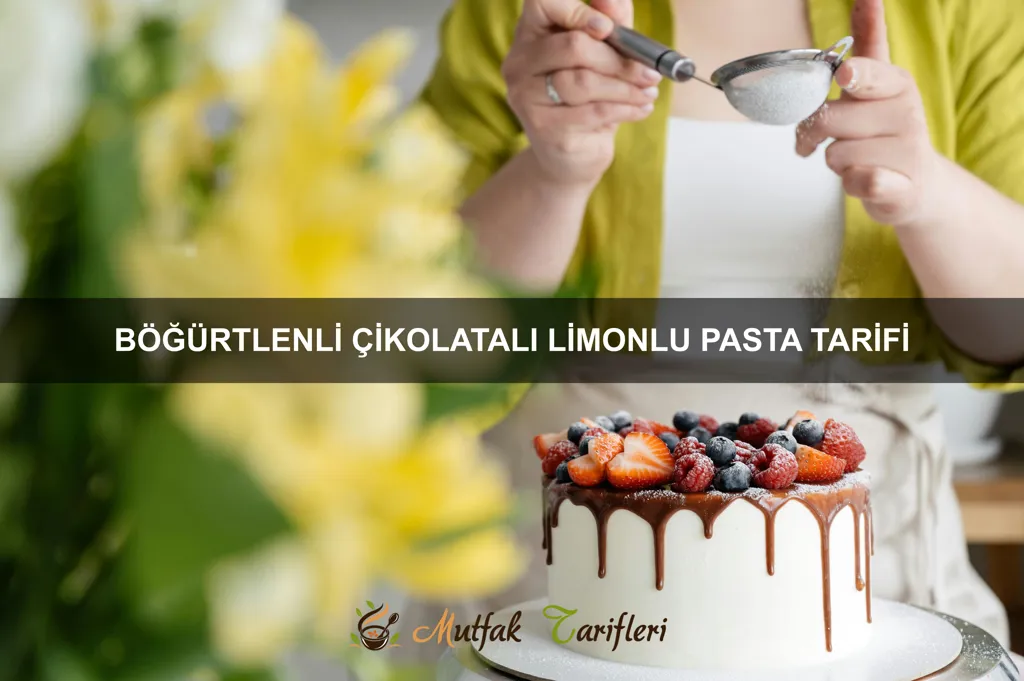 Böğürtlenli Çikolatalı Limonlu Pasta Tarifi