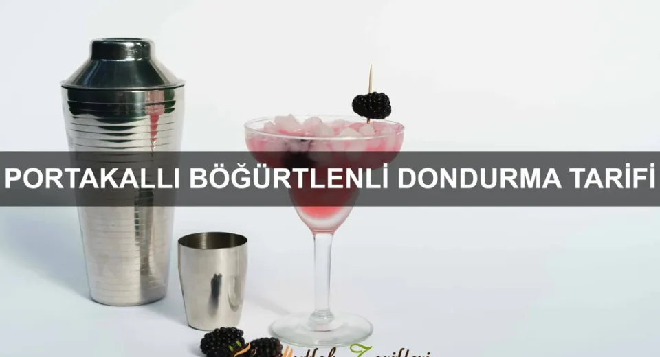 Portakallı Böğürtlenli Dondurma Tarifi