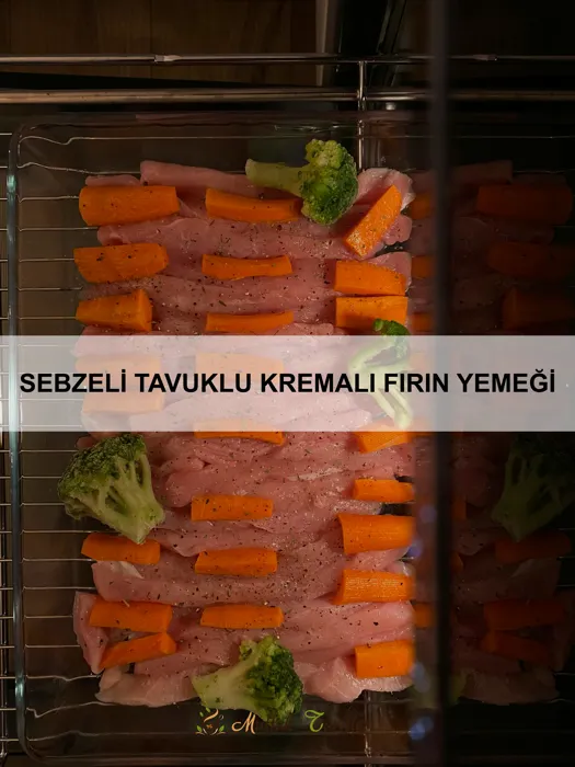 Sebzeli Tavuklu Kremalı Fırın Yemeği