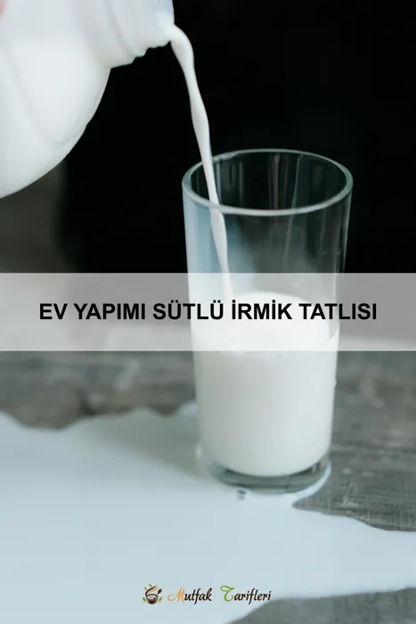 Ev Yapımı Sütlü İrmik Tatlısı
